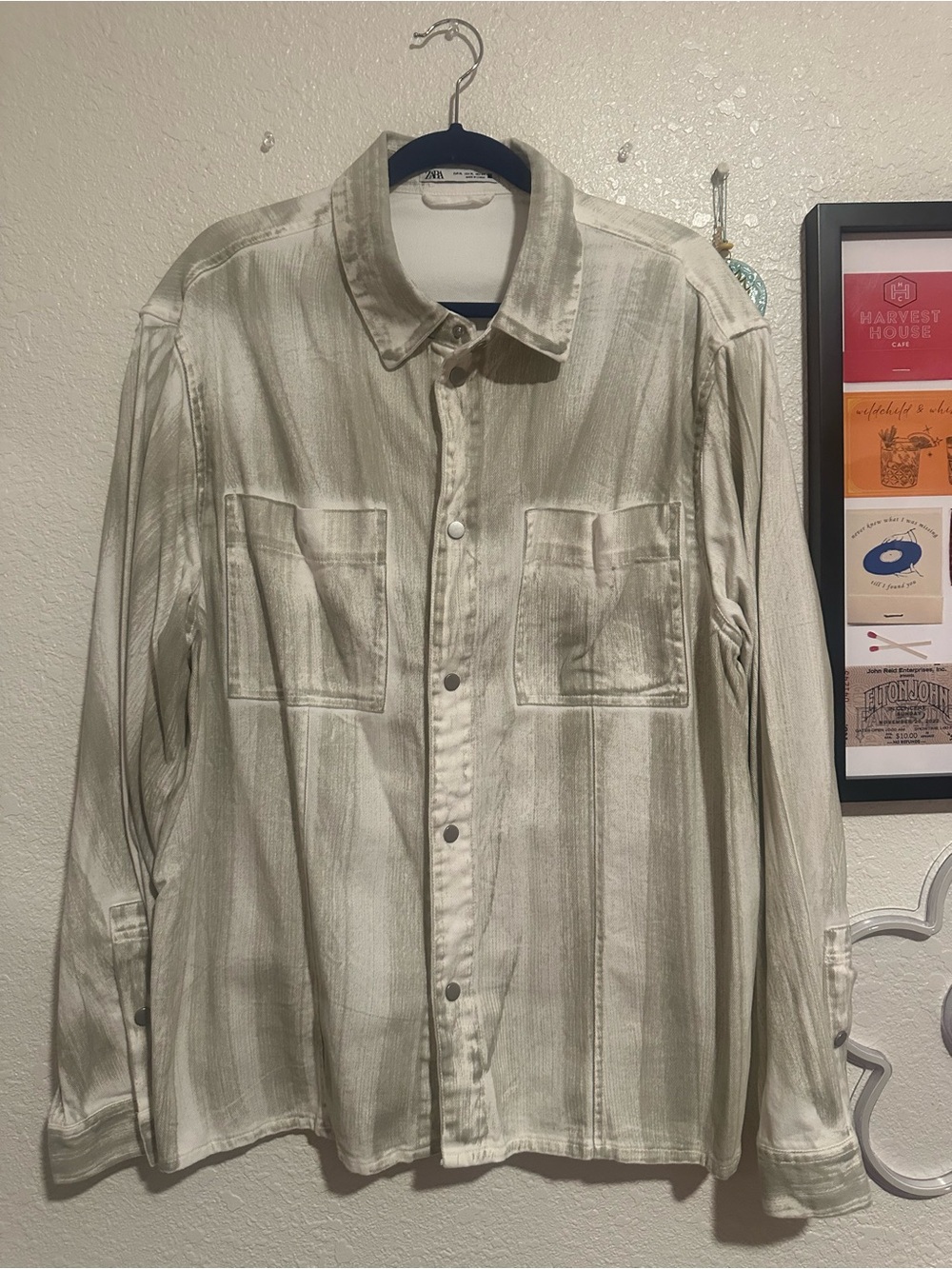 Zara Casual Button Sweatshirt